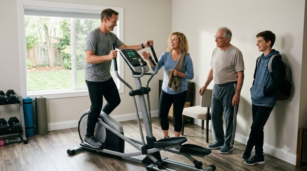 Máy tập elliptical giá rẻ đáng mua cho gia đình 1 máy tập elliptical giá rẻ - tổng quan và chuẩn bị