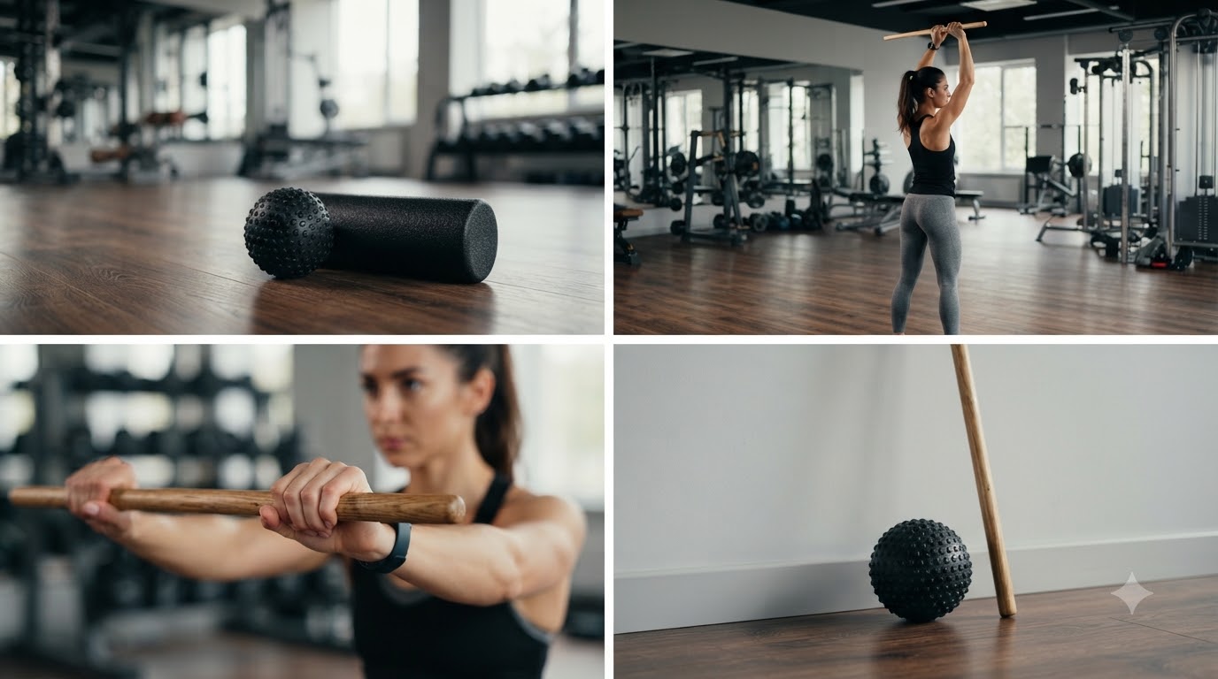 Cơ chế tác động lên mô mềm của bóng massage và gậy mobility