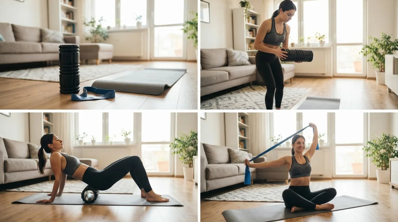 Bộ phối hợp thiết bị tập linh hoạt khớp nhỏ gọn dùng trong gia đình