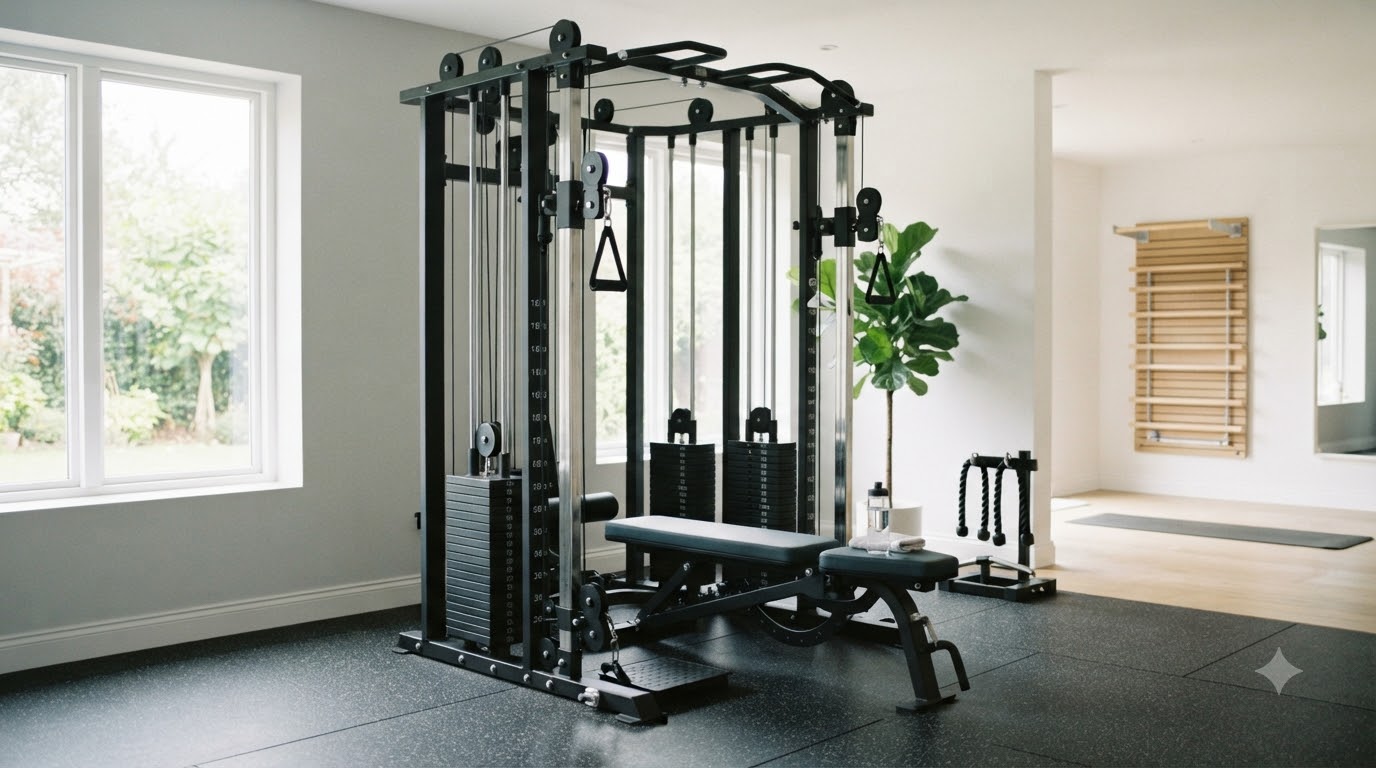 Thử trạm tập và điều chỉnh ghế tay cầm trên máy đa năng