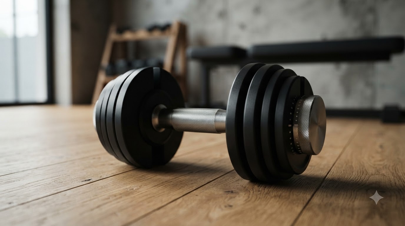 Các bộ phận khóa và cơ chế thay đổi mức tải trên tạ tay điều chỉnh