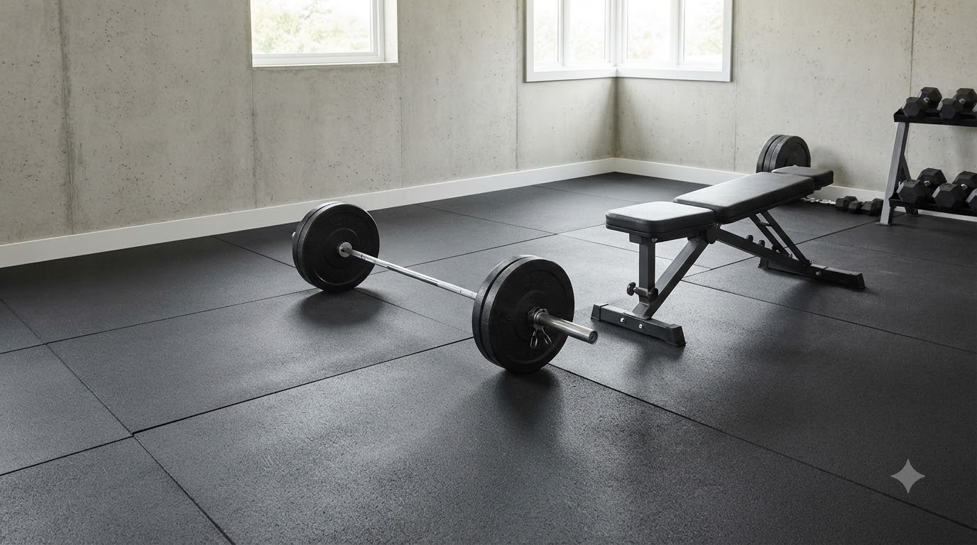 Phân tích chi tiết các phân khúc độ dày sàn phòng gym phổ biến hiện nay