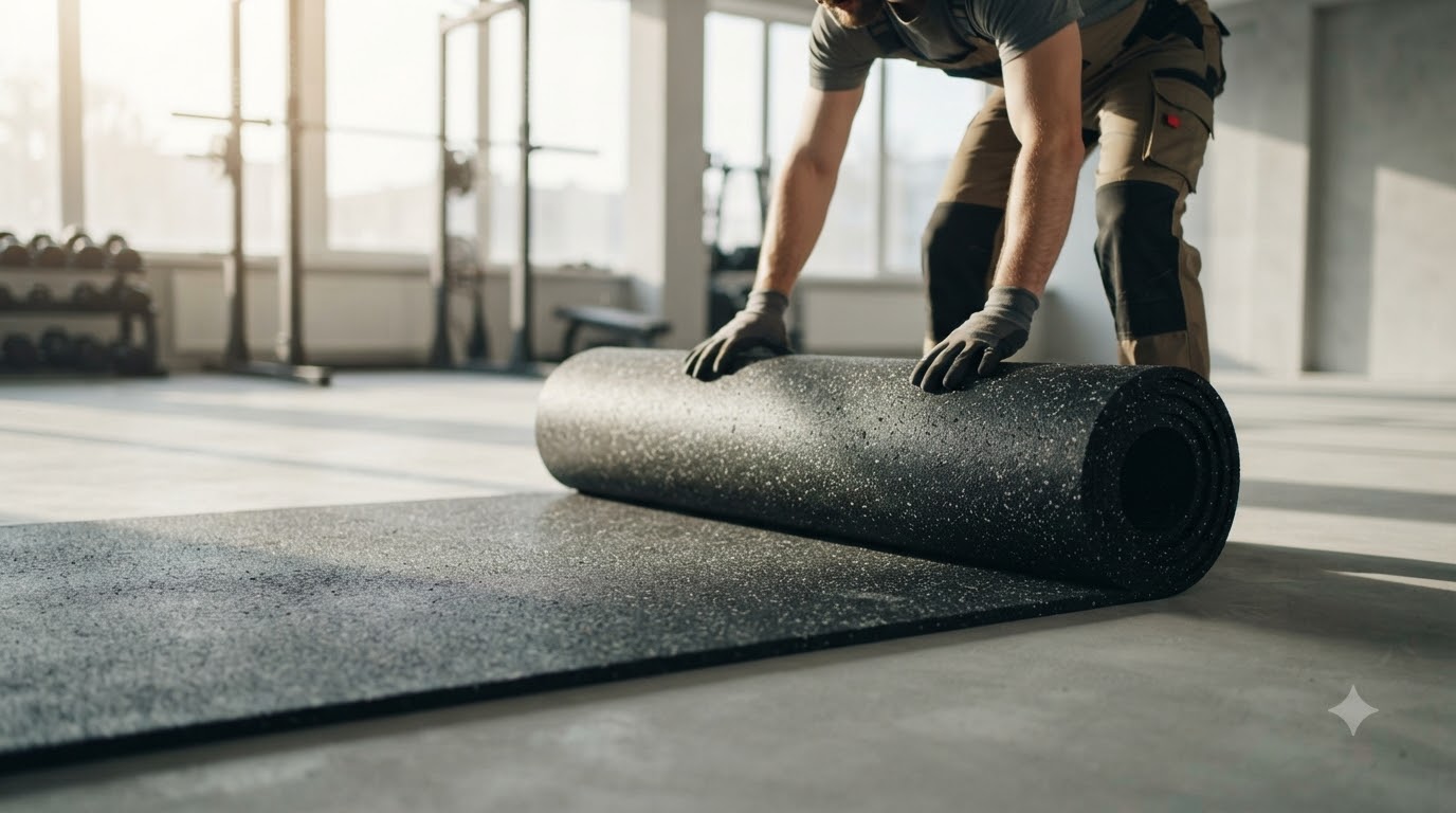 So sánh chi tiết cao su cuộn và thảm ghép miếng So sánh chi tiết cao su cuộn và thảm ghép miếng