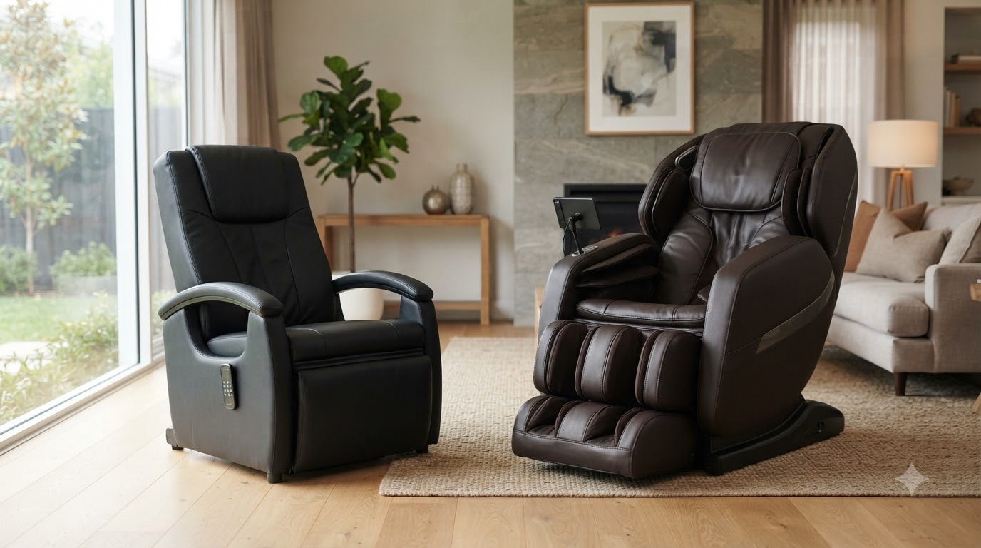 Sự khác biệt về công nghệ con lăn giữa ghế massage phổ thông và cao cấp