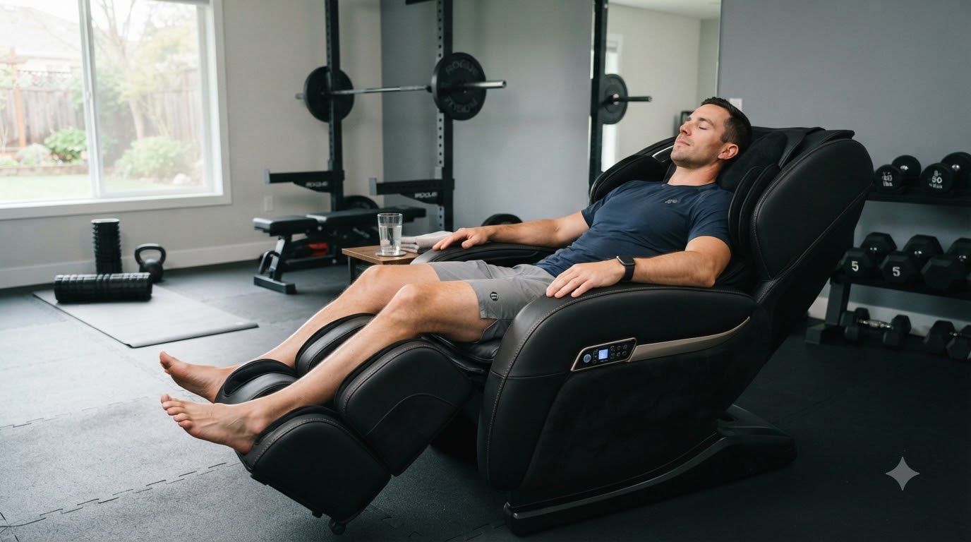 Sơ đồ các vùng massage và chức năng điều chỉnh trên ghế